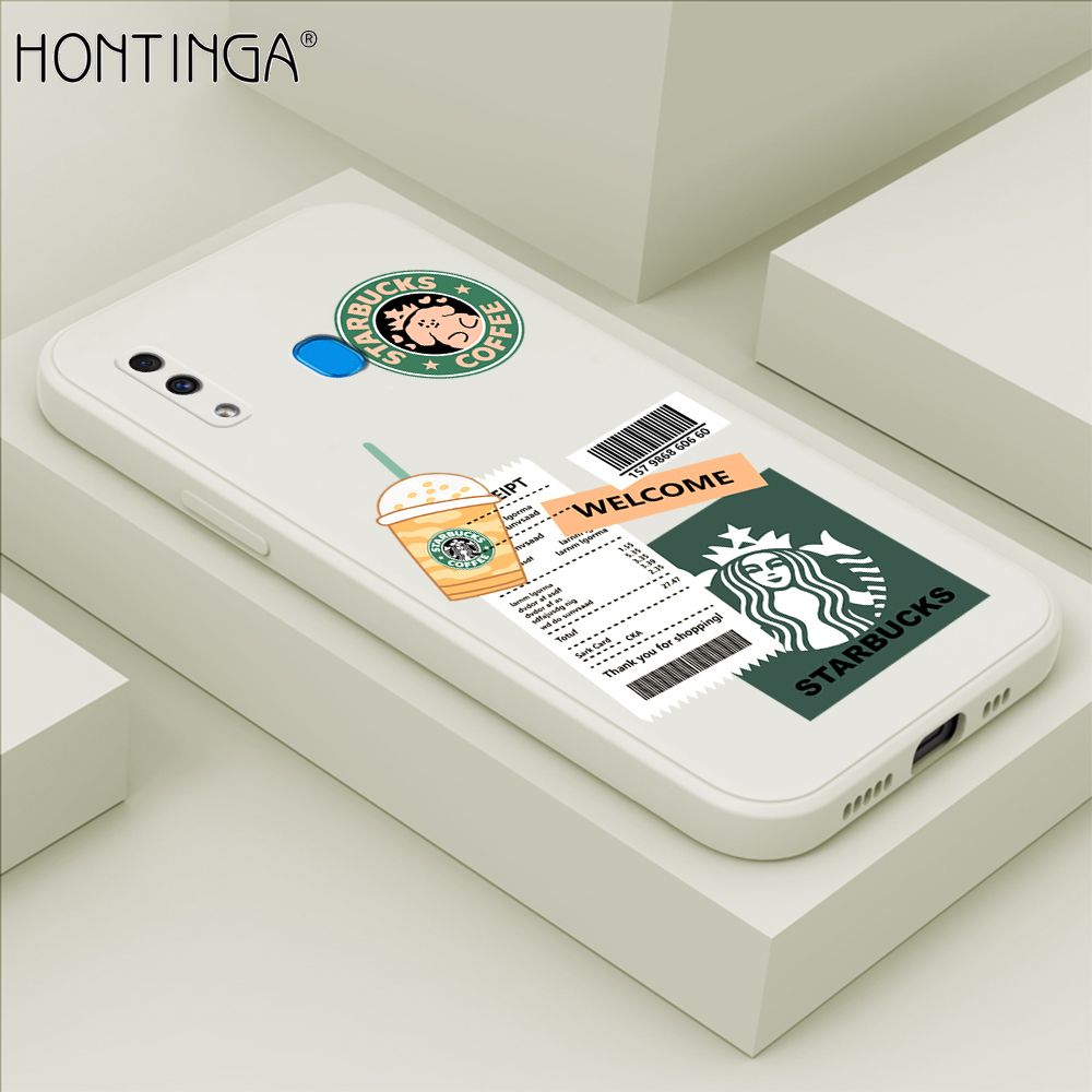 Hontinga for Samsung Galaxy A20 A30 Case Cartoon Popularity Phone Case Soft Square Edge Silicone Cases Full Lens Cover Shockproof Protection Cover