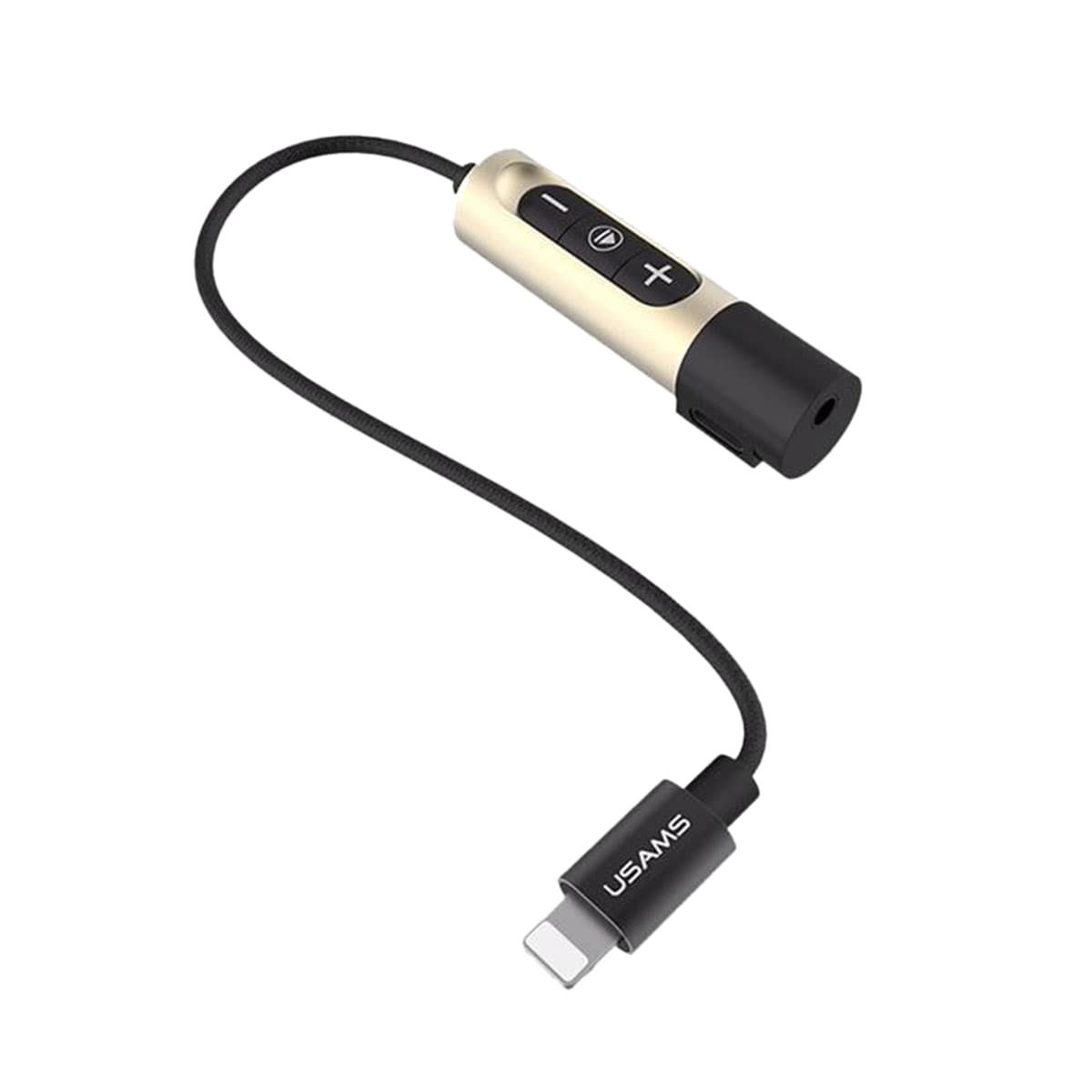 3.5mm Headphone Jack Adapter and Charger Adapter for iPhone 7 - Black and Gold