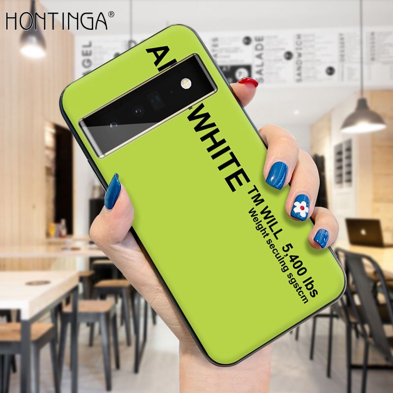 Hontinga for Google Pixel 6 Pro Case Simple Generous Clean Color Girls Boys Cases Shockproof Soft Silicone TPU Phone Cover
