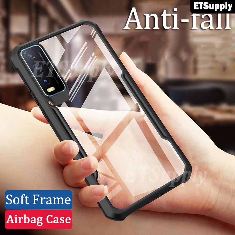 For Vivo Y12A Armor Case Transparent Hard Cover Full Protector Phone Casing for VIVO Y12A case