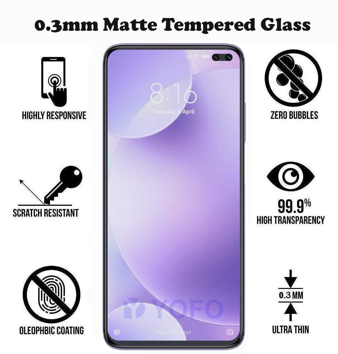 For mi Xiaomi Redmi Note 7Pro Matte Tempered Glass full Screen Protector