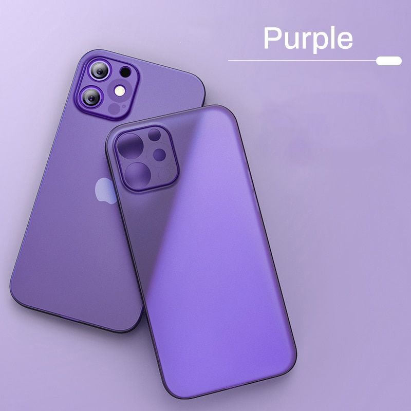 Ultra Thin Matte Case For iPhone 13 Mini 12 11 Pro Xs Max X Xr SE 2020 7 8 6S Plus Transparent i phone 13 Pro Hard Cover Coque
