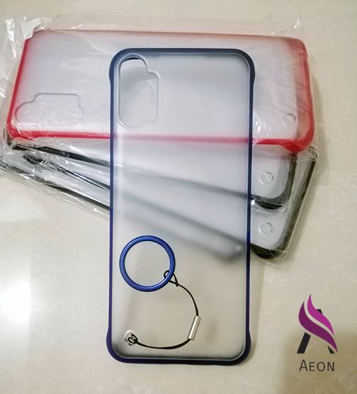 for Realme C3 frameless Slim Back Cover with mobile back ring