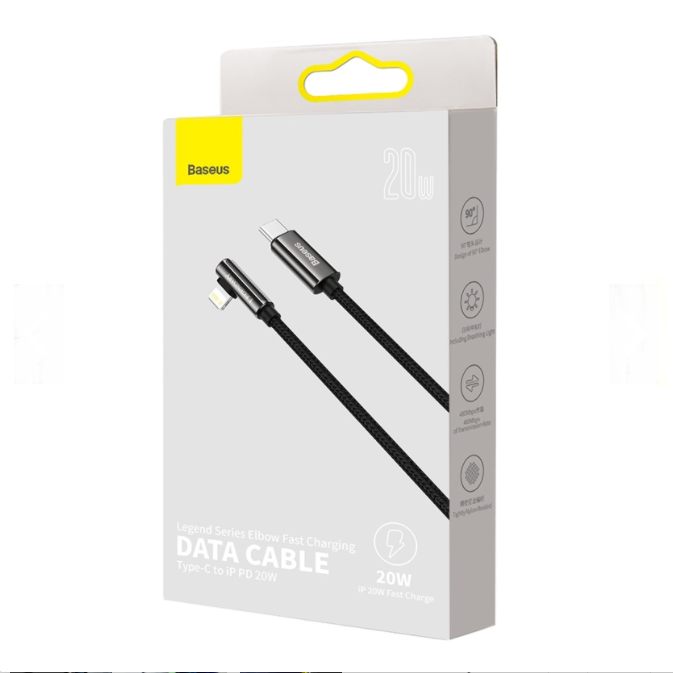 Baseus PD 20W Legend Series Elbow Type-C to iP Fast Charging Data Cable