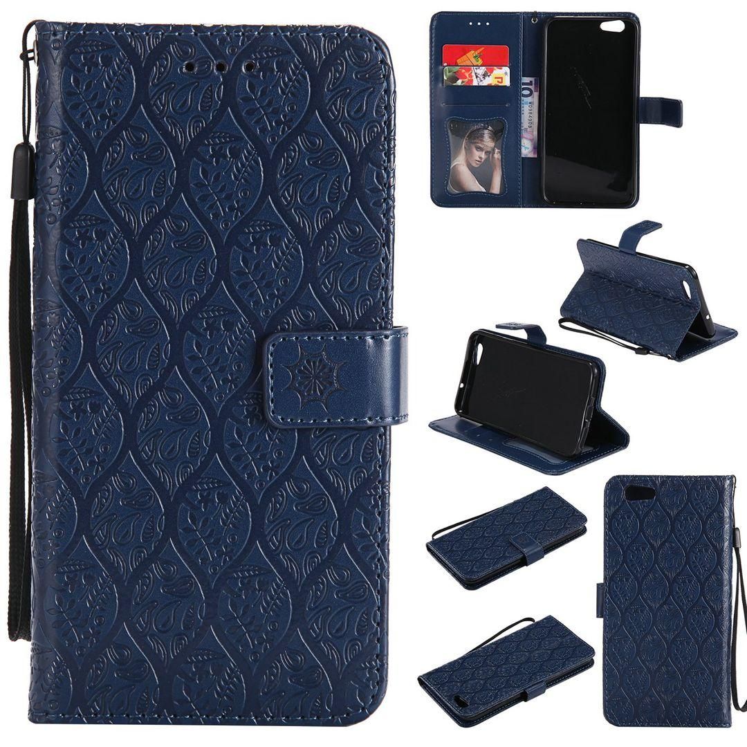 Oppo F1s case/Oppo A1601 case, Embossed Rattan Flower pattern design flip wallet case for Oppo F1s(5.5 )()