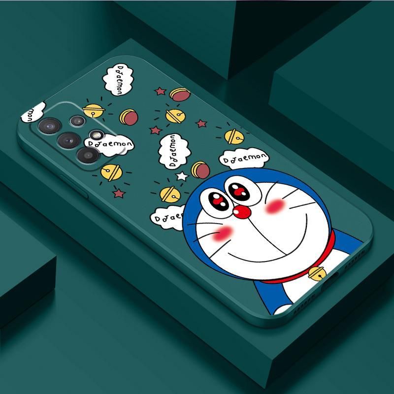 Cartoon Liquid Silicone Case For Samsung Galaxy A32 4G ​Thin Soft Protective Back Cover Case