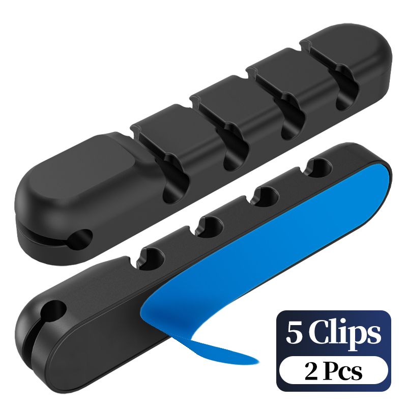 Cable Organizer Silicone Winder USB Charging Cable Organizer Holder For Mouse Keyboard Headphone Wire Organizer Clips Cord with nice material
