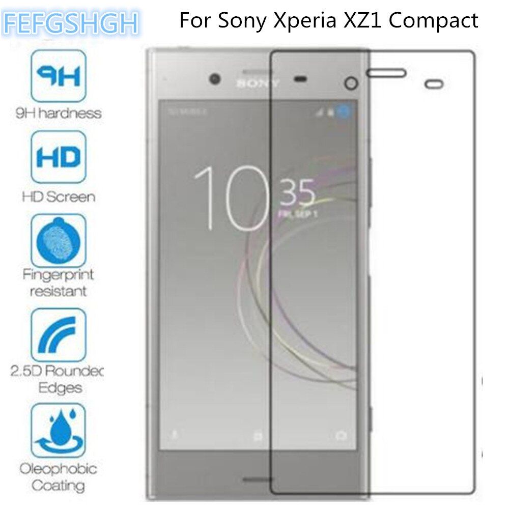 [Order message mobile phone model]9H 2.5D Tempered Glass For Sony Xperia XZ1 Compact Explosion Proof Screen Protector For Sony Xperia XZ1 Protective Film Glass