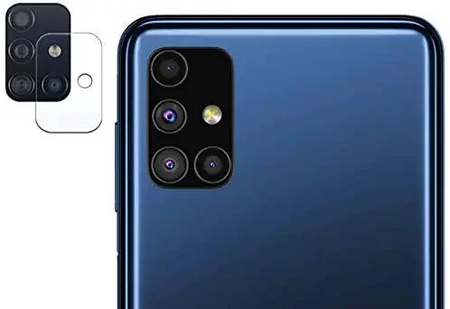 Camera Lens Protector Tempered Glass for Samsung Galaxy M51 / M31s (Transparent) with Easy Installation Kit; Pack of 1
