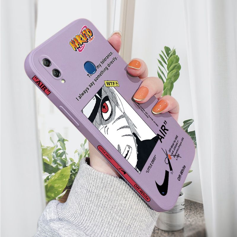 AMORVOR for Honor 8X MAX Back Cover Anime Uzumaki Naruto Side design Soft Case Liquid Silicone Phone Cases