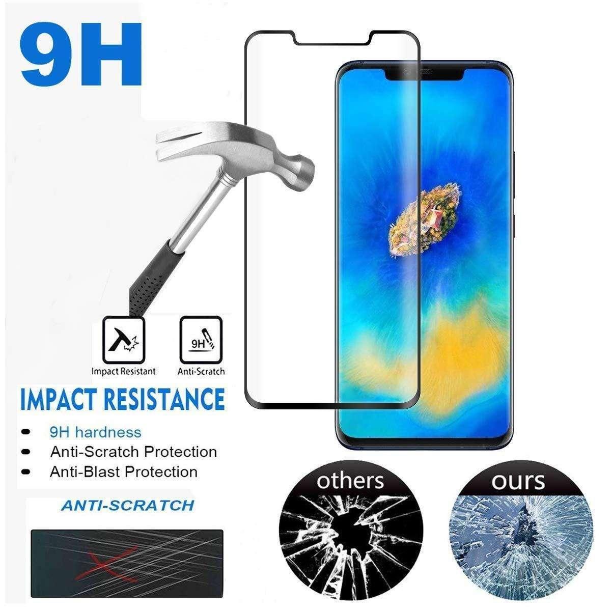 Huawei Mate 20 Pro - 6D Tempered Glass HD Screen Protector - Transparent