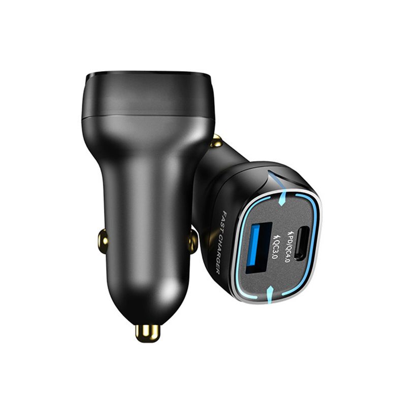 40w Usb Dual Port Fast Car  Charger Adapter, Compatible For Iphone 12 11 Pro Max Xs  alaxy S20 S21 Lg Ipad Macbook Pro
