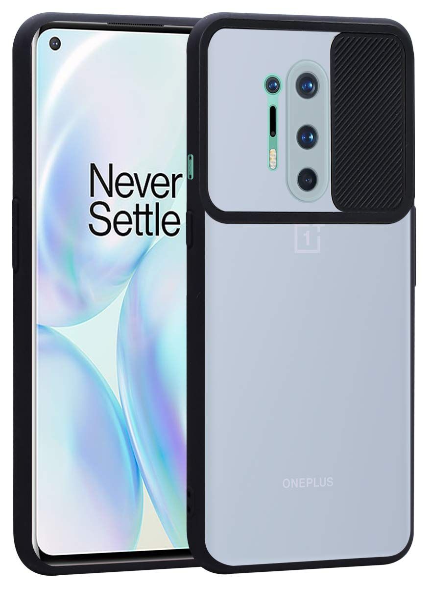 For Oneplus 8 PRO Jkobi Hard PC Camera Protection Shutter Translucent Back Cover Case for One Plus 8 PRO Back cover
