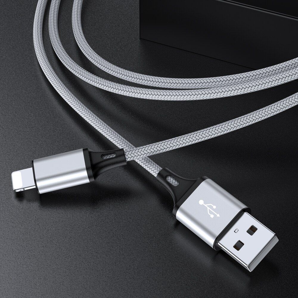 USB Cable For iPhone 12 11 Pro X Max 5 6 6s 7 8 Plus Apple iPad Long 2m 3m iOS Mobile Phone Cord Fast Charging Charger Data Wire