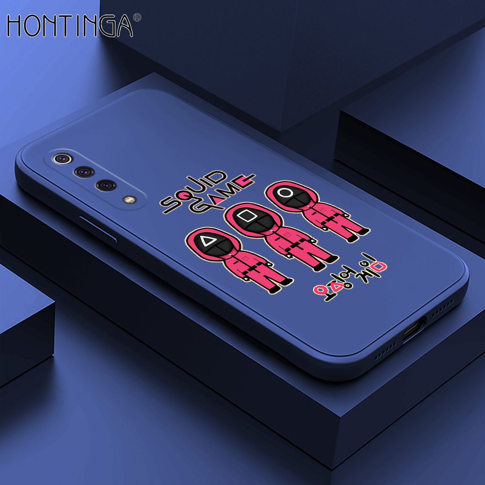 Hontinga for Xiaomi Mi 9 SE Case Trend Cartoon Korean Squid Phone Cover Liquid Silicone Case Phone Protective Case