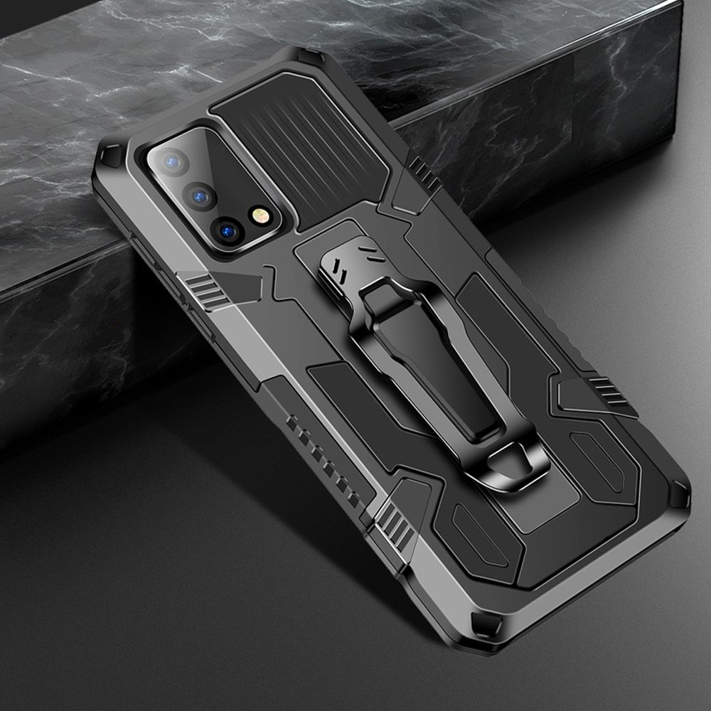 Shockproof Phone Case For OPPO A74 Rugged Armor Aluminum Magnetic Stand Metal Anti-fall Cover