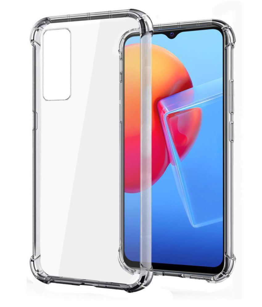 For Vivo Y31 / Vivo Y51A / Vivo Y51 Edge-Reinforced Shockproof Cushion Back Clear Hybrid Transparent Soft Silicon Cover Casing