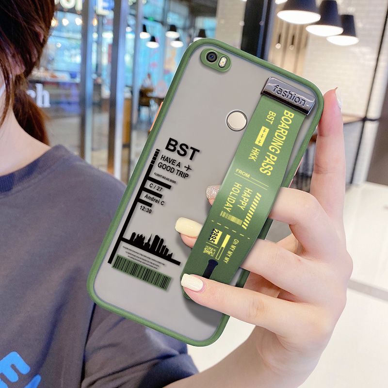 UCUC for Xiaomi Mi Max Wrist Strap Case Creative Printing City Landscape Wristband Printing Cover Shockproof Frosted Phone Case