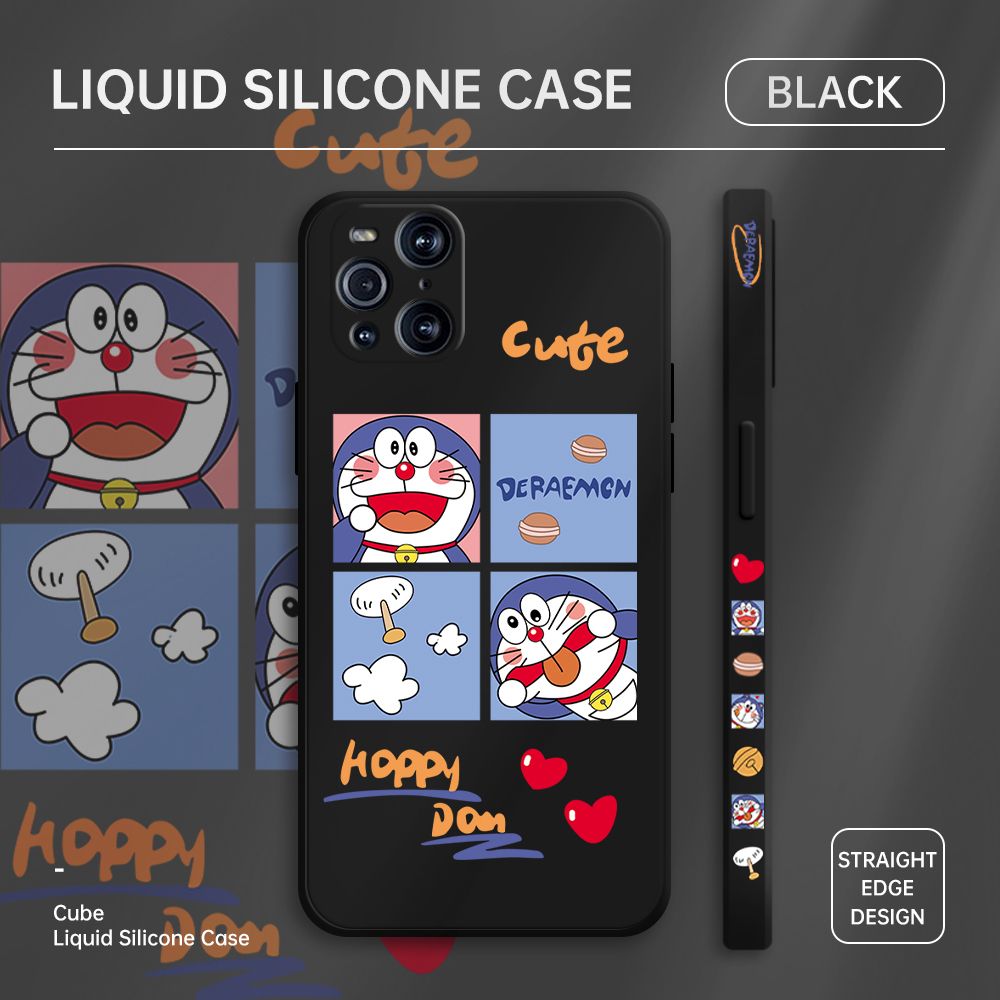 ZeroQiQi for OPPO Find X3 Pro Case Cartoon Cat Phone Cover Soft Full Lens Protection Case Ultra Thin Soft Liquid Silicone Phone Case