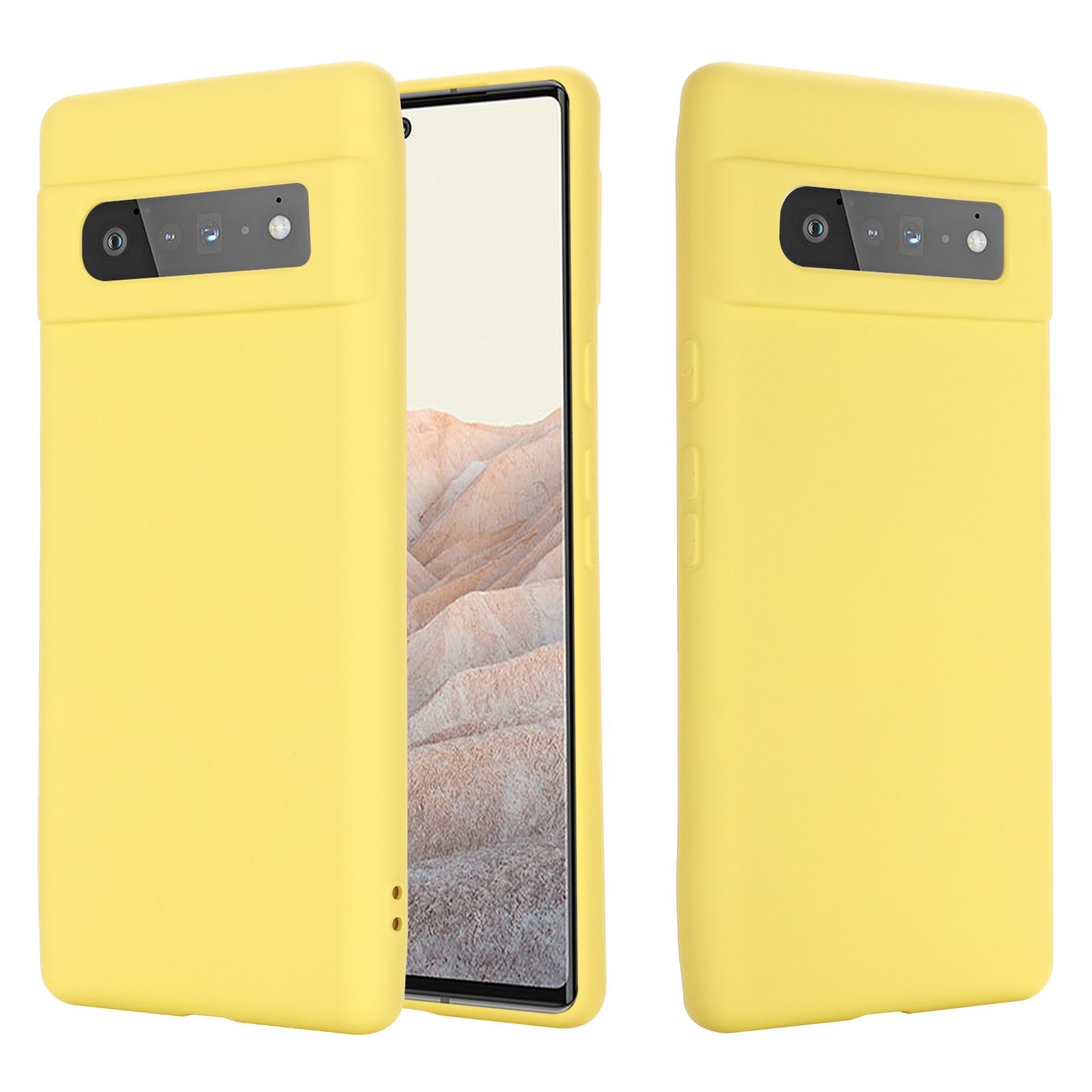 Pure Color Liquid Silicone Shockproof Full Coverage Case For Google Pixel 6 Pro