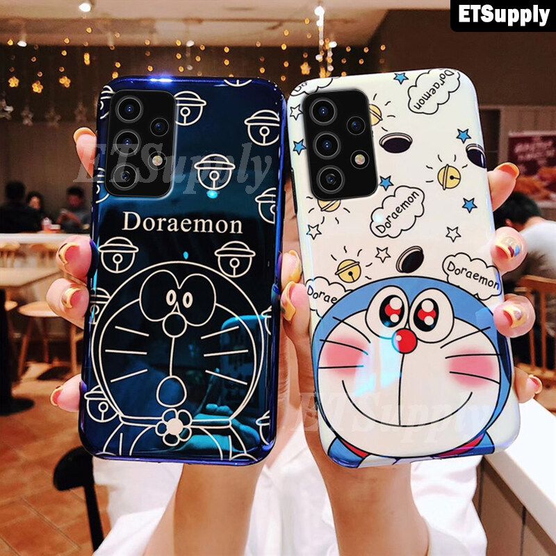 Phone Case Galaxy A73 5G Cover Doraemon Cute Cartoon Couple Soft Phone Cover Shockproof Samsung Galaxy A73 5G Phone Cases