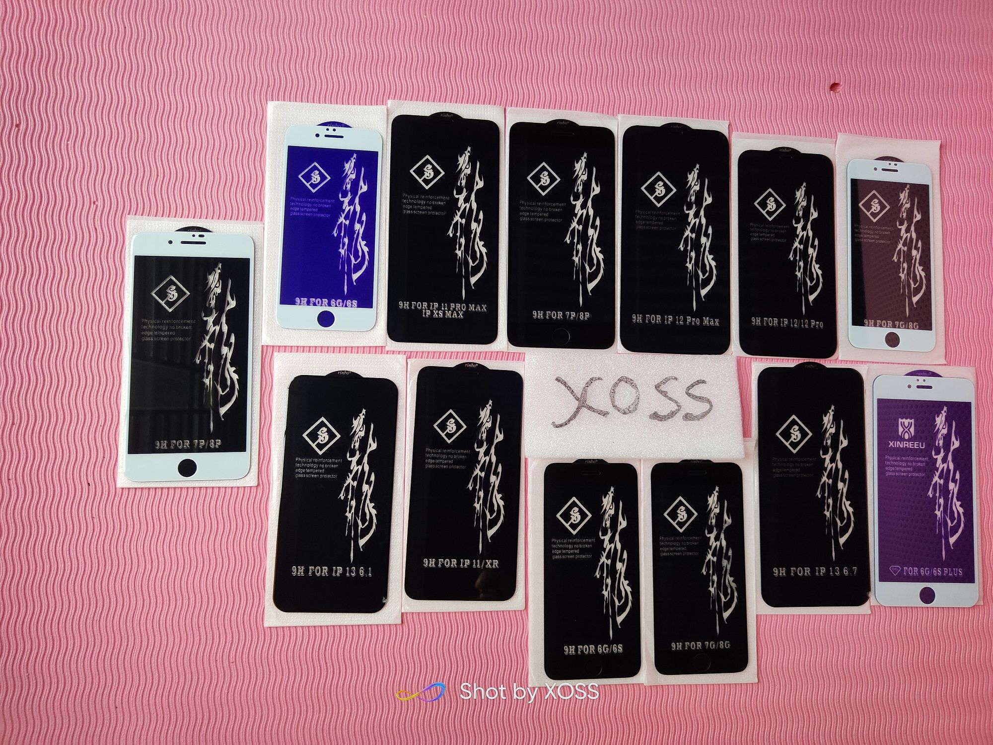 FOR iPhone 13 PRO MAX / 13 PRO / 13 / 13 MINI / 12 PRO MAX / 12 PRO / 12 / 12 MINI / 11 PRO MAX / 11 PRO / 11 / XS MAX / XR / XS / X / 8 PLUS / 7 PLUS / 7 / 8 / 6 PLUS / 6 / SE 2020 RINBO OR RAINBOO TEMOERED GLASS SCREEN PROTECTOR