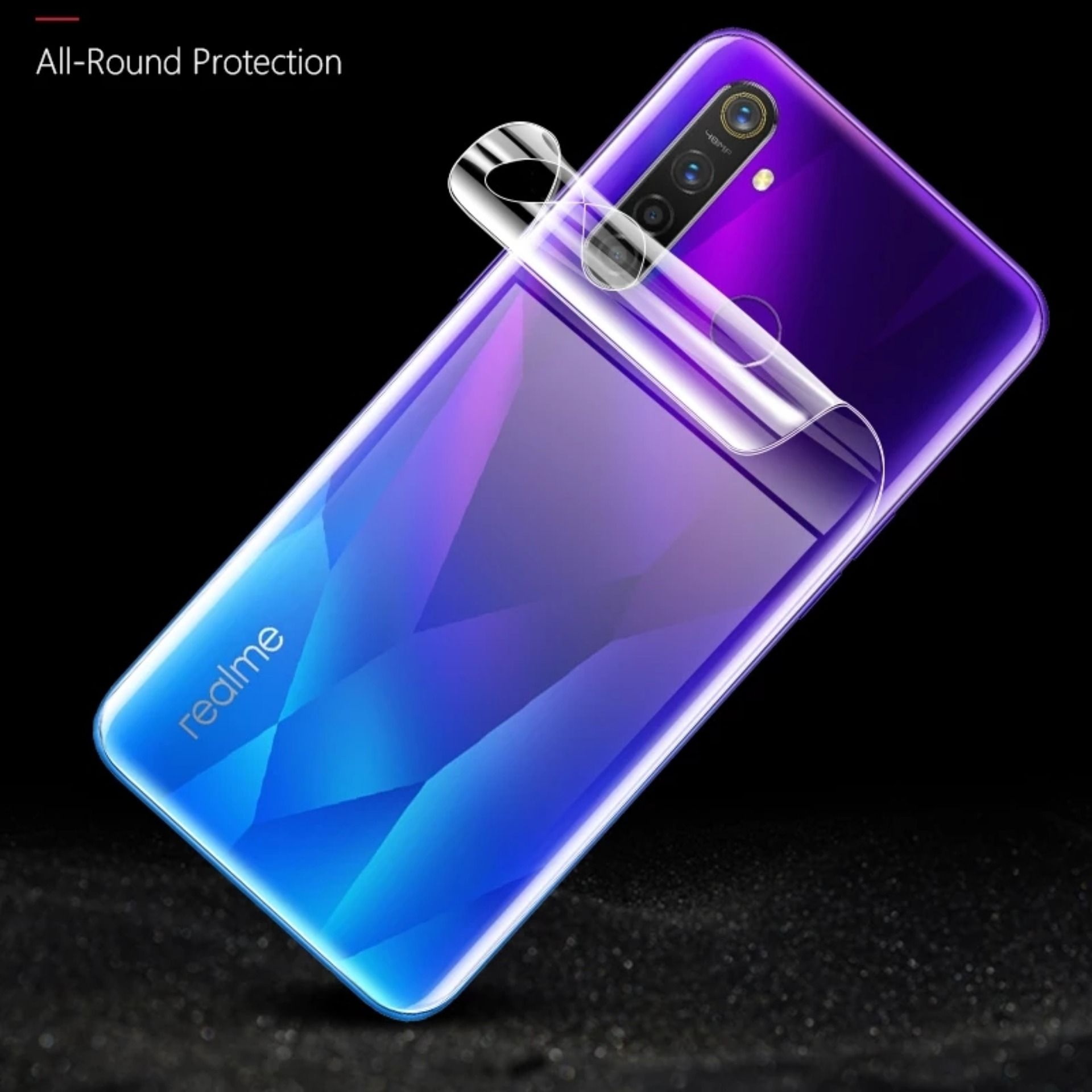 Realme 5i Premium Hydrogel Clear Back Poly Sticker