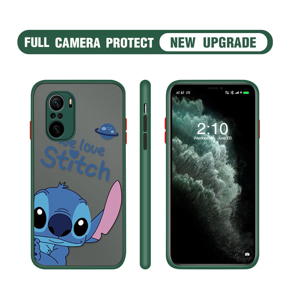 Hontinga for Xiaomi Poco F3 / Mi 11x / Redmi K40 / K40 Pro Case Cute Cartoon Cases Edge Frosted Transparent Phone Cover