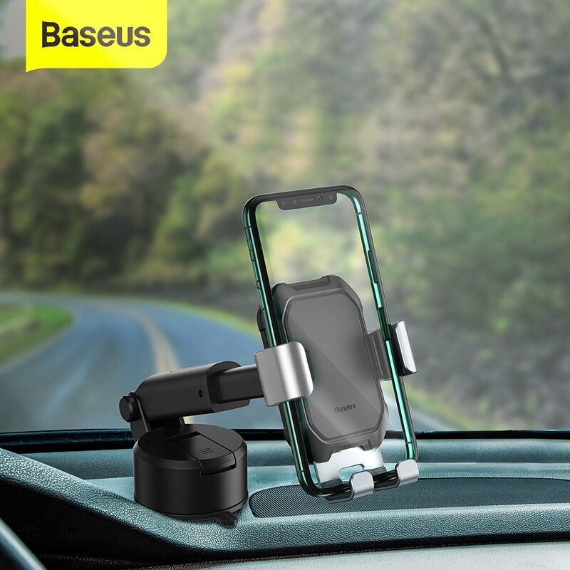 Baseus Gravity Car Phone Holder for 4.7-6.5 Inch Mount Stand Adjustable Suction Base
