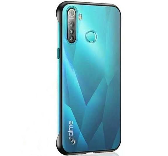 For Realme 5 / Realme 5i / Realme 6i - Frameless Clear Matte Back Cover for Without Ring