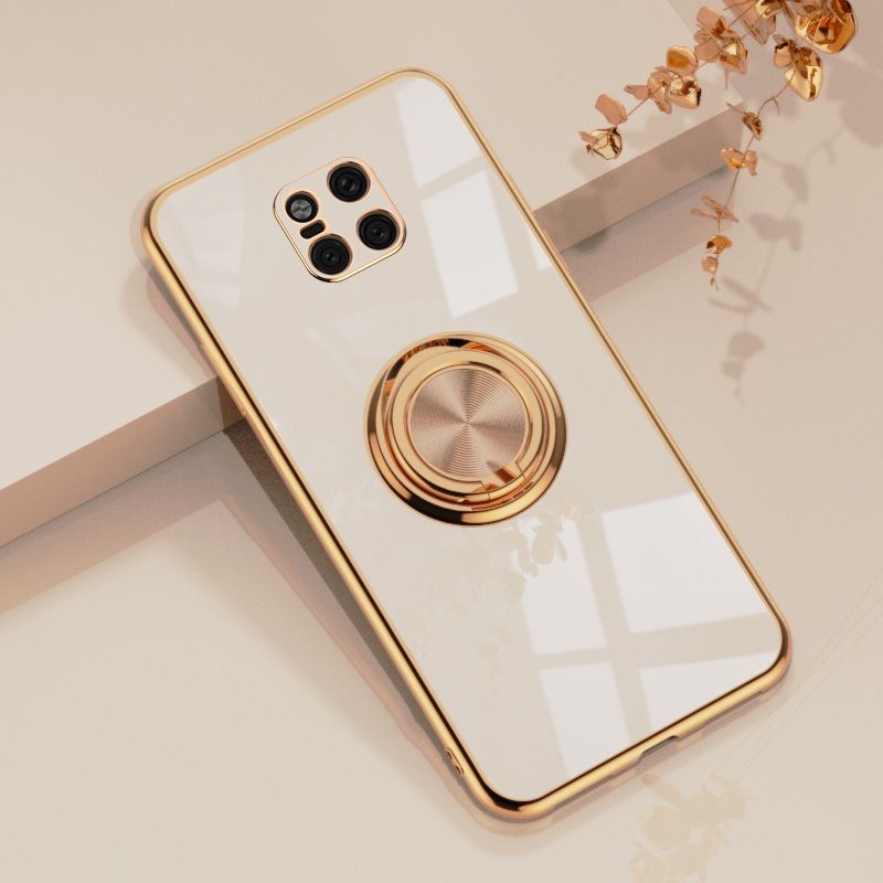 For Huawei Mate 20 Pro Luxury Electroplating Soft TPU One-piece Shell with Ring is Compatible case