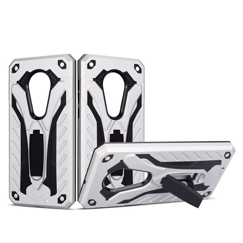 Armor Case For Motorola Moto G7 Shockproof Anti-Fall Silicon Case Kickstand TPU Cover Shell