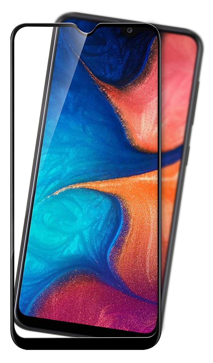 Samsung Galaxy A30 Tempered 6D Glass Screen Protector - Black