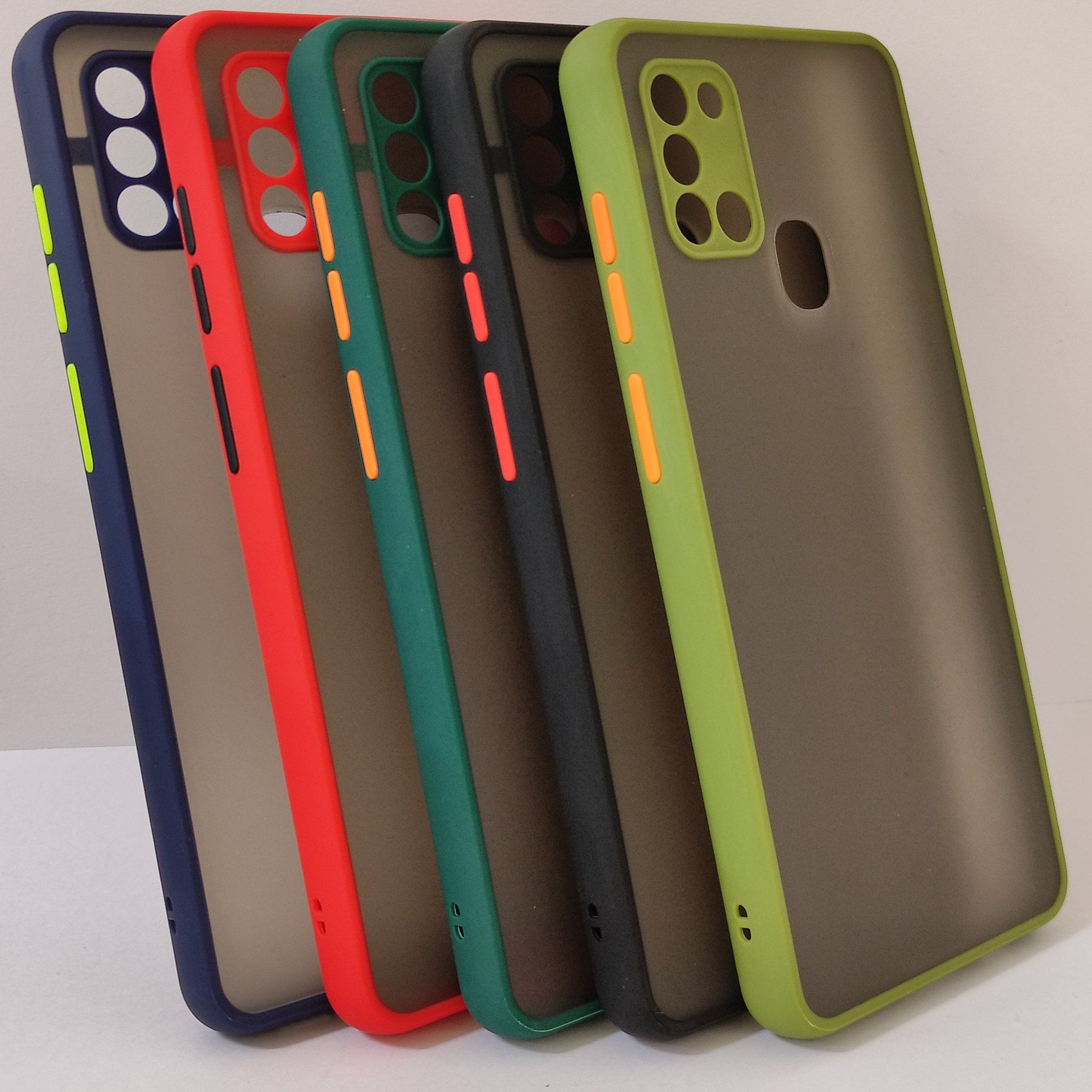 My choice Protective Sleek samsang A21s Back Cover Case Soft TPU Rubberised Matte Cover Complete Camera Protection