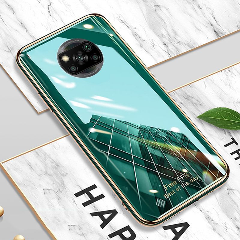 For Xiaomi Poco X3 Pro Case Silicone Soft Cases Electroplated Avocado Green Glitter Full Protector Phone Back Cover Xiaomi Poco X3 Pro Case