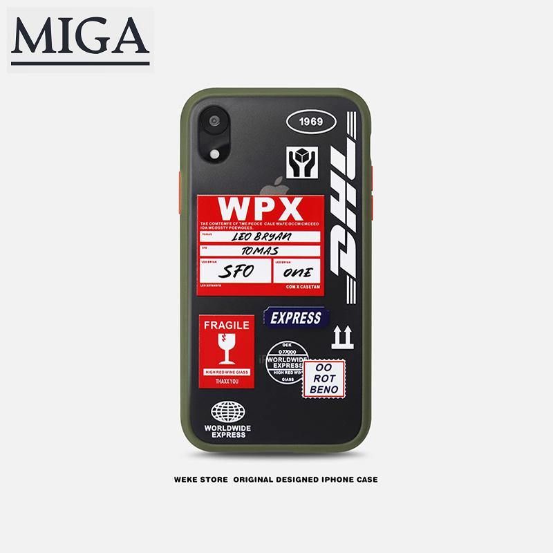 Luxury Shockproof Scrub Hard PC Transparent Soft Edge Silicone Case for Apple iPhone 11 Pro Max SE 7 8 Plus Fashion DHL Express 50th Anniversary Logo Phone Full Cover Cases for iPhone X Xs Xr 7P 8P Cartoon Coque Casing