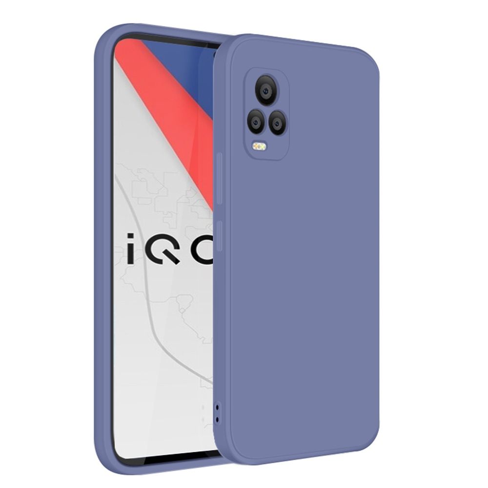 For VIVO IQOO 7 Silicone Case Slim Liquid Silicone Gel Rubber Shockproof Anti-Scratch Protective Cover