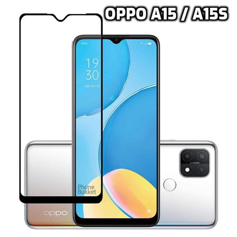 21D Tempered Glass Screen Protector for Oppo A15 / A15s