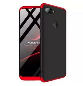 Oppo Realme 2 360 Degree GKK Phone Back Cover - Black & Red
