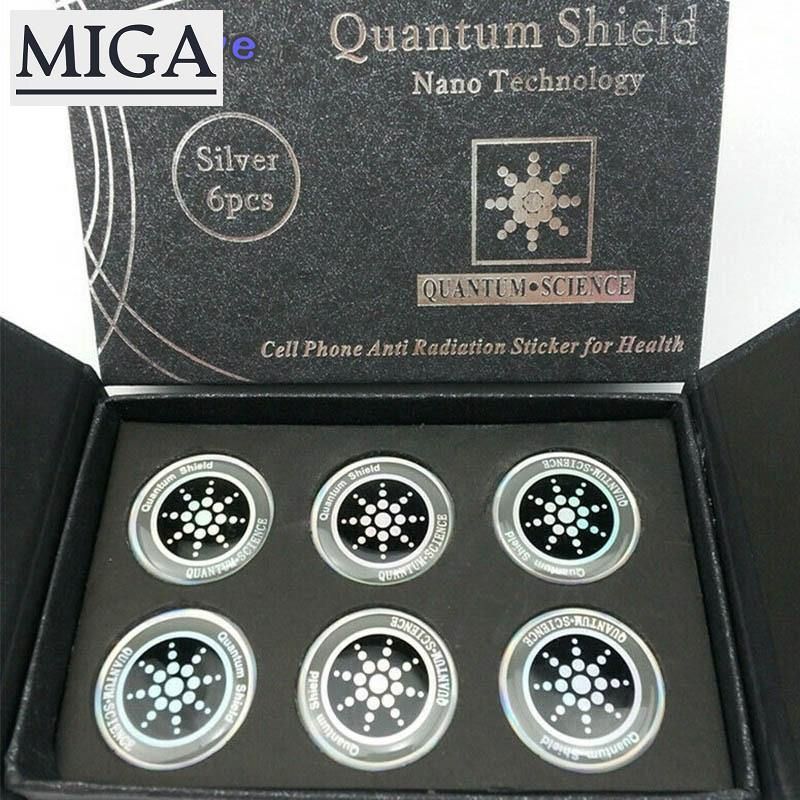 6pcs Radiation Protection Phone Sticker Round Quantum Shield for Mobiles
