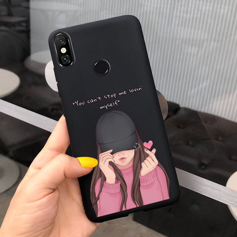 For Xiaomi Redmi Note 6 Pro Case 6.26\" Silicone Love Heart Soft TPU Cover For xiaomi Redmi Note 6 Pro Case Note6 Pro 6Pro bumper