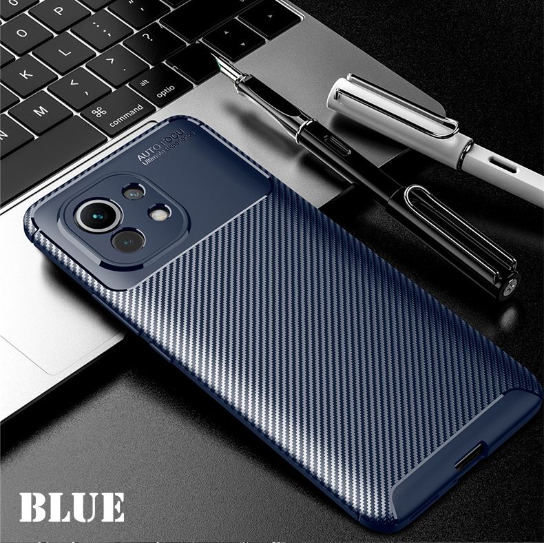 For Xiaomi Mi 11 Case Silicone Softcase Camera Protection Back Cover Texture Fashion Casing