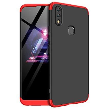 Vivo Y83 360 Degree GKK Phone Back Cover - Black and Red
