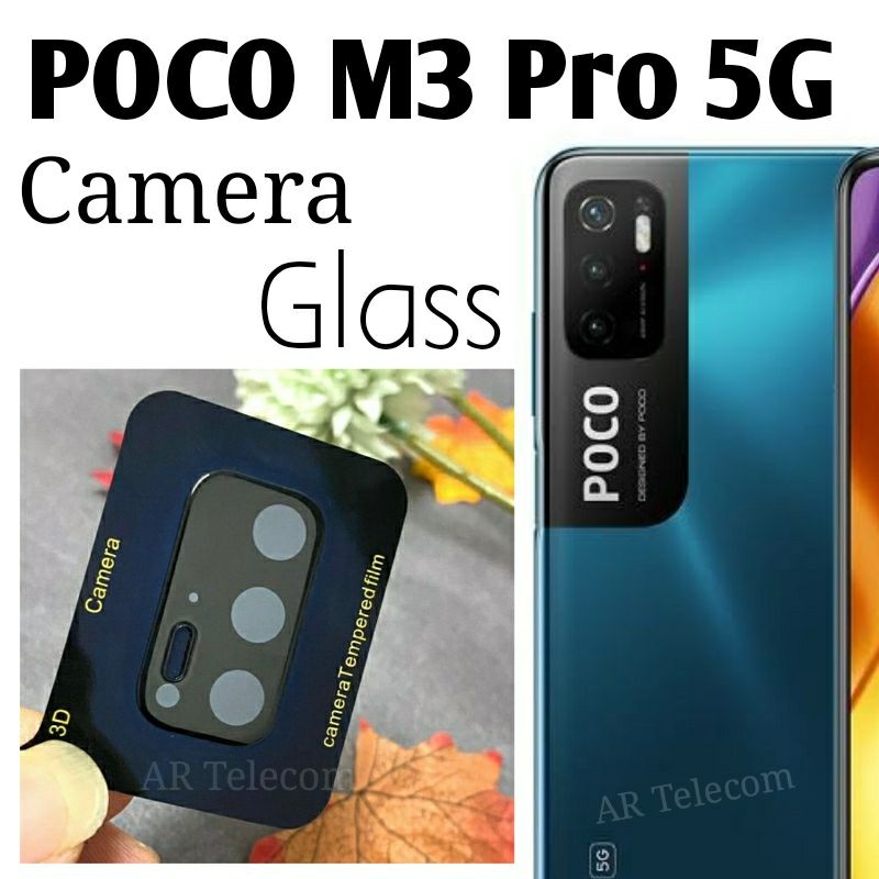 3D 9H Scratch Proof Full Camera Lens Protector Tempered Glass Guard for Xiaomi Xiaomi POCO M3 Pro 5G
