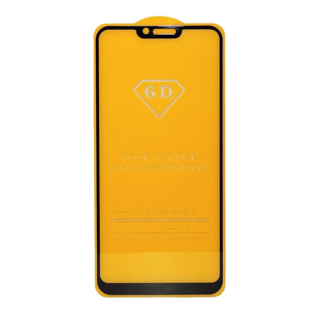 6D 9H Tempered Glass Screen Protector For Oppo A3s - Black