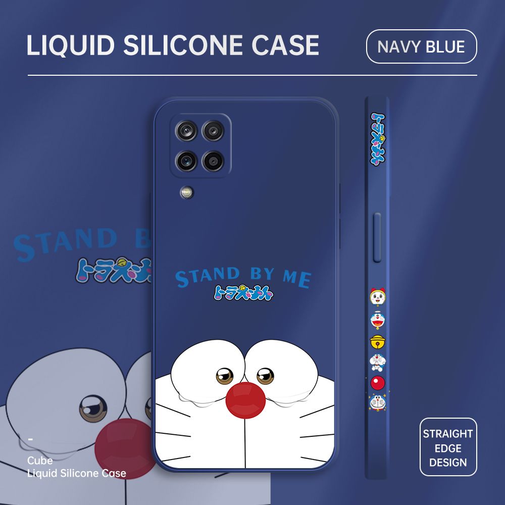 ZeroQiQi for Samsung A12 5G Case Cartoon Weeping Cat Phone Cover Soft Full Lens Protection Casing Ultra Thin Soft Liquid Silicone Phone Cases