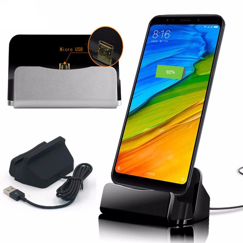 2in1 Sync Data Charging Dock Android Micro USB Station Desktop Stand Docking Charger For 3 3s 4 Prime 9A 9AT