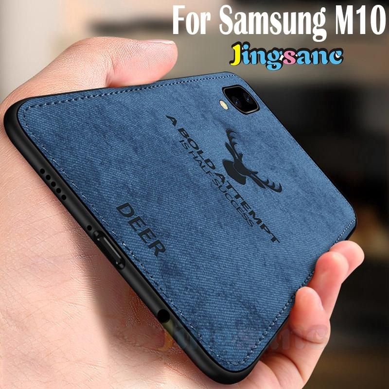 Deer Black Cover For Samsung M10 -Blue