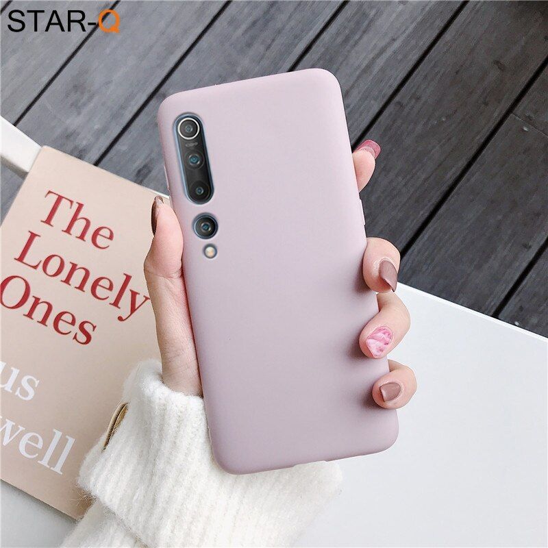 candy color silicone phone case for xiaomi mi 10 pro lite note 10 pro 10t t matte soft tpu cover case xiomi mi10 lite mi note10