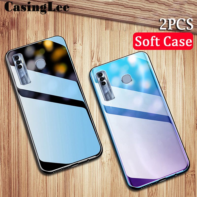 2PCS for Tecno Spark 7 Pro case Soft Transparent Full Protection clear Back Cover Tecno Spark7 Pro Phone cases For girls and Boys